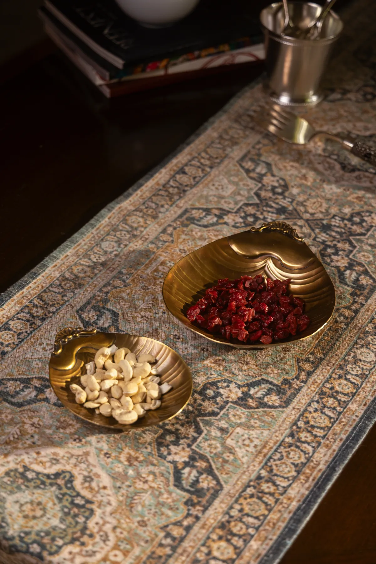 Ostra Brass Trinket Tray