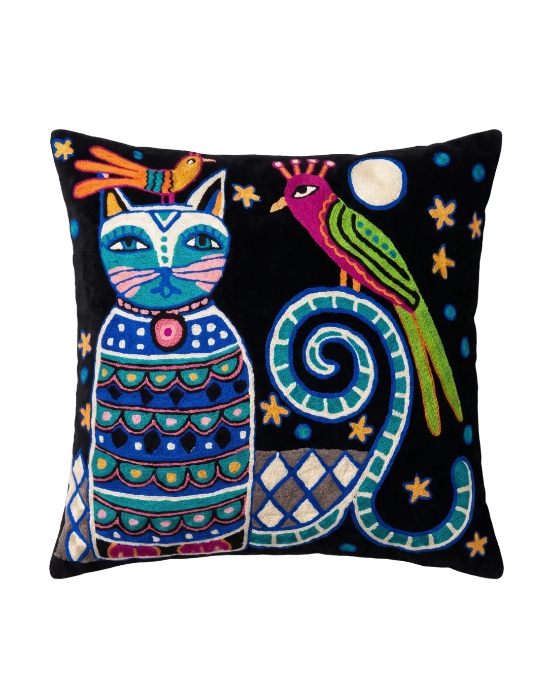 Midnight Fable Cat Cushion Cover - Image 3